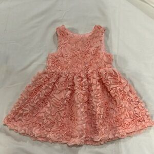 Peach roses child’s dress. Cat and Jack 18 month size.